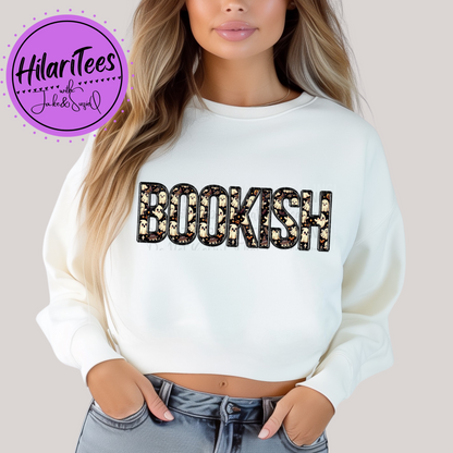 Bookish Crewneck - Faux Embroidery