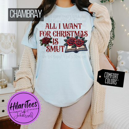 All I Want For Christmas Is Smut Tshirt/Crewneck/Hoodie