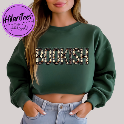 Bookish Crewneck - Faux Embroidery