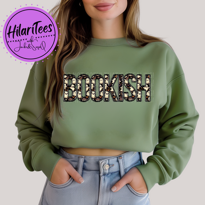 Bookish Crewneck - Faux Embroidery