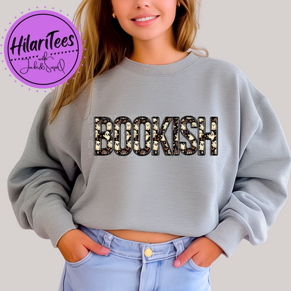 Bookish Crewneck - Faux Embroidery