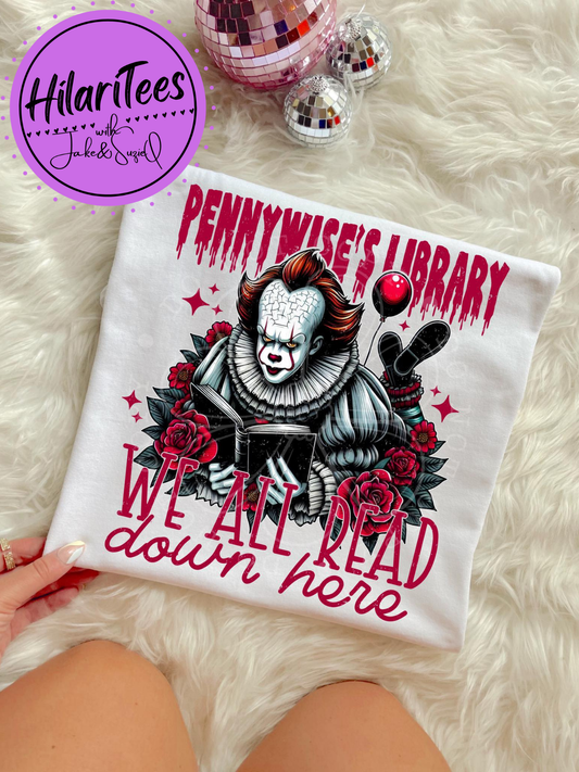 Pennywise’s Library Tshirt/Crewneck/Hoodie