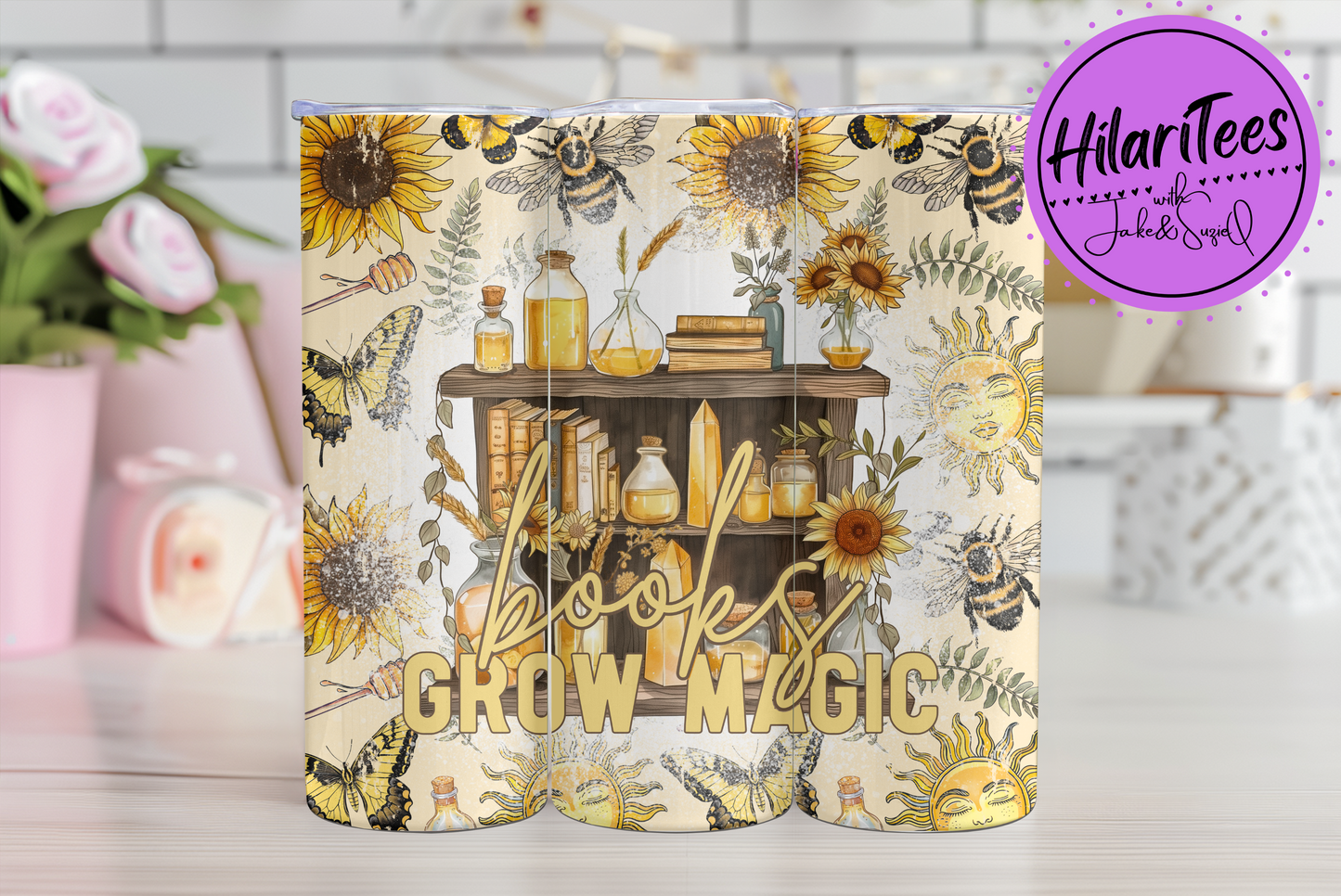 Books Grow Magic Tumbler