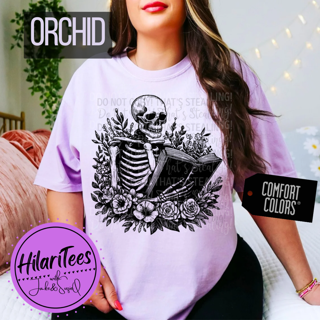 Bookish Skelly Tshirt/Crewneck/Hoodie